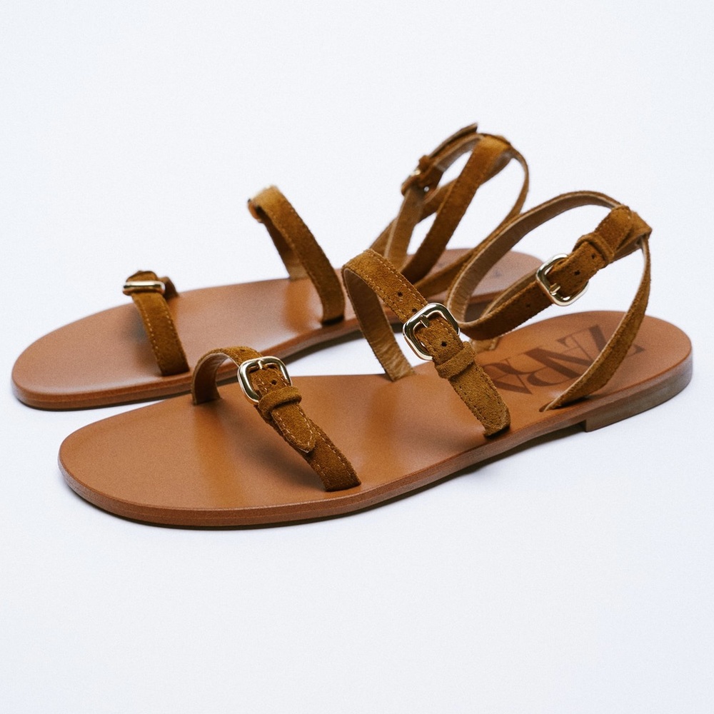 Zara leather sandals